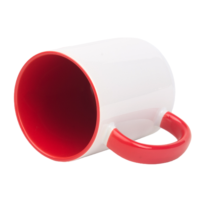 Inside and handle color sublimation mug